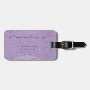 Custom Names, 50th Wedding Anniversary to Couple Luggage Tag