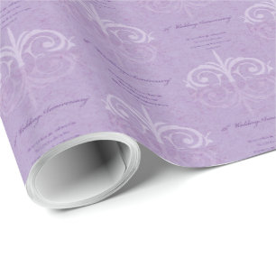 Custom Names, 50th Wedding Anniversary to Couple Wrapping Paper