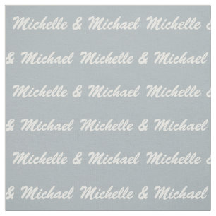 Custom Names & Colour Couple's fabric