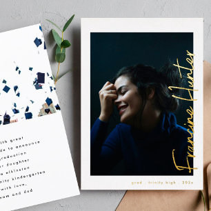 Custom Names High School Graduation Gold