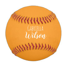 Custom names modern orange minimalist