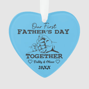 Custom Names,Our First Father's Day together Ornament