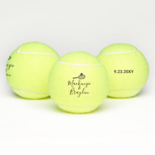 Custom Names Personalised Special Date Tennis Balls