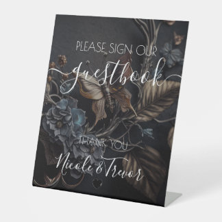 Custom Names Steampunk Butterfly Table Sign