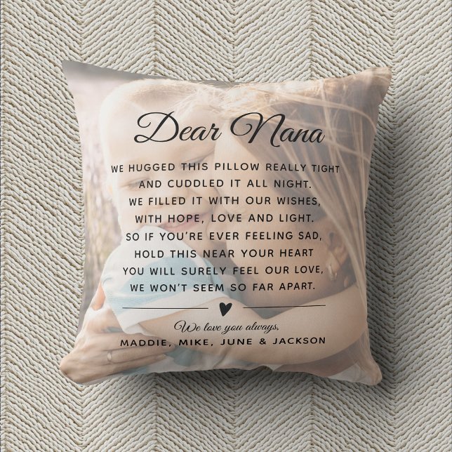 Custom NANA Message Photo Modern Mother's Day  Cushion (Creator Uploaded)