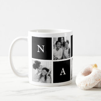 Custom Nanny Grandmother 5 Photo Collage Coffee Coffee Mug
