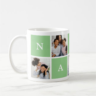 Custom Nanny Grandmother 5 Photo Collage Coffee Mug