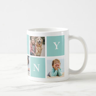 Custom Nanny Grandmother 5 Photo Collage  Coffee Mug