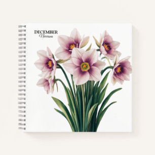 Custom Narcissus Bloom - December Gift Notebook