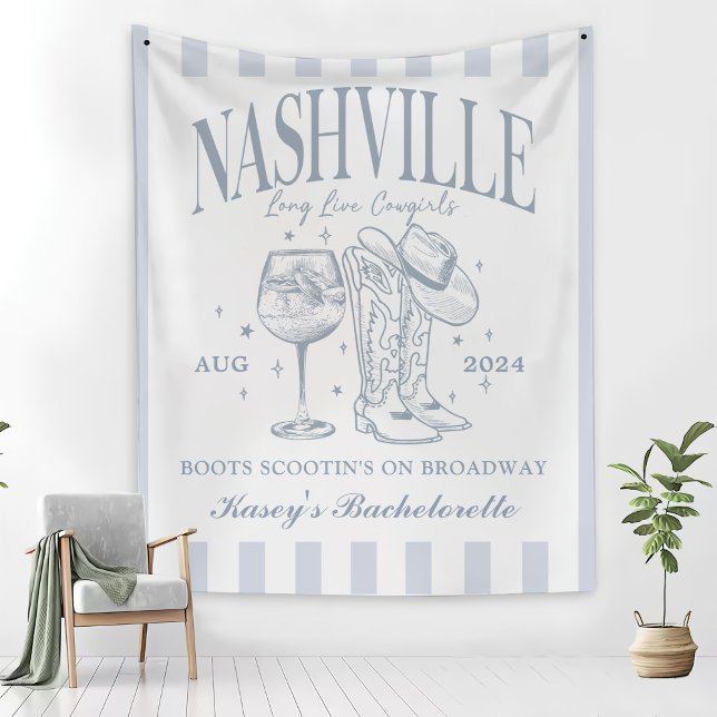 Custom  Nashville Bachelorette Rodeo Cocktail Tapestry (Creator Uploaded)