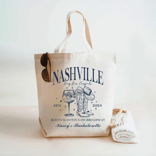 Custom Nashville Bachelorette Rodeo Cocktail Tote Bag