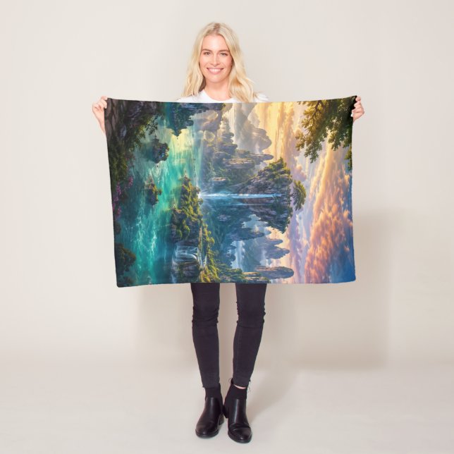 Custom Natural Image Fleece Blanket Soft Cosy Gift (In Situ)