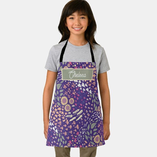 Custom nature inspired craft and cooking apron (Insitu)