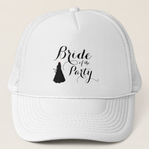 Custom Naughty Batchelorette Bride's Modern Script Trucker Hat