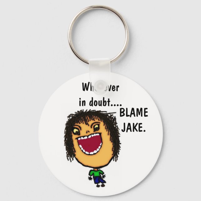 Custom Naughty Man Key Ring (Front)