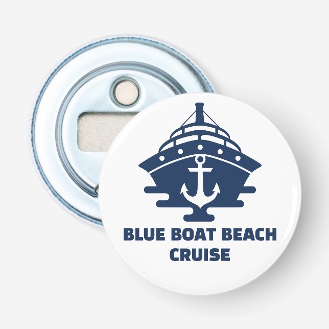 Custom Nautical Anchor Boat Captain Bottle Opener (Front)