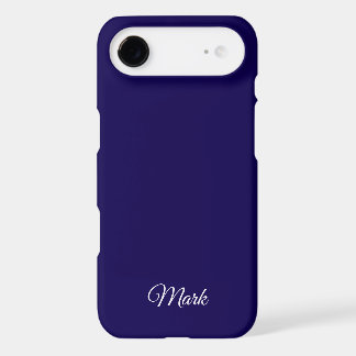 Custom Navy Blue Phone Case – Personalised Name De