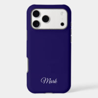 Custom Navy Blue Phone Case – Personalized Name De