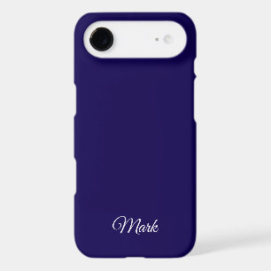 Custom Navy Blue Phone Case – Personalized Name De