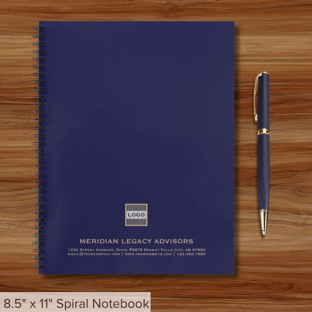Custom Navy Blue Spiral Notebook (Creator Uploaded)