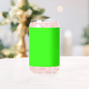 Custom Neon Green Glass Can