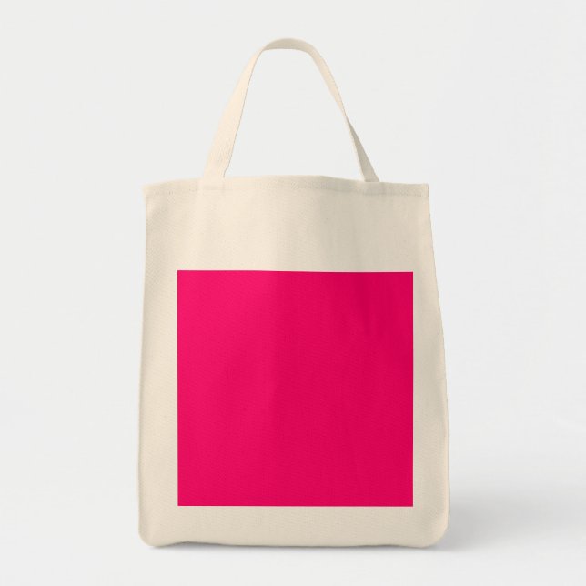Custom Neon Pink Tote Bag – Perfect for Events (Front)
