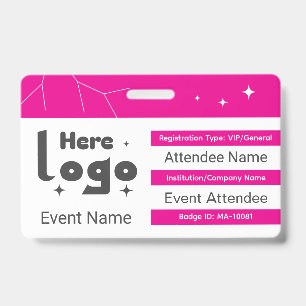 Custom Networking Event QR Code ID Badge