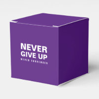 Custom Never Give Up Never Surrender Royal Purple