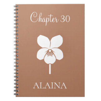 Custom New Chapter Violet February Birth Flower Notebook