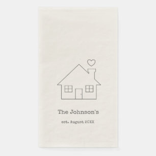 Custom new family home paper   napkin