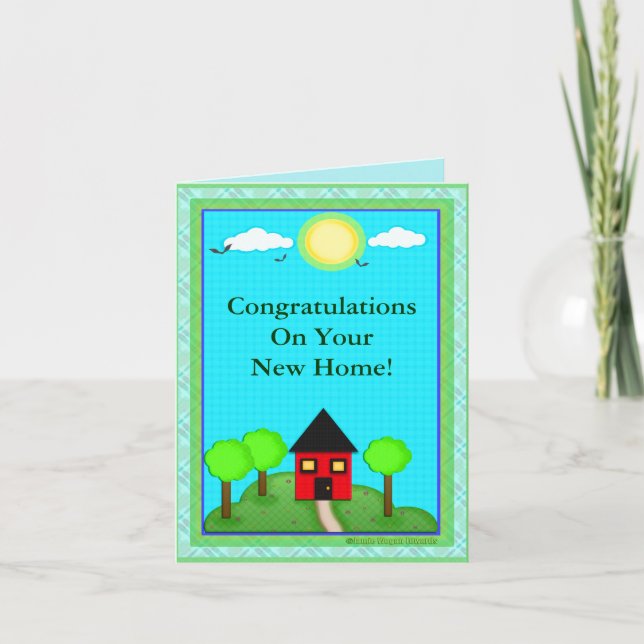 Custom New Home Congratulations Card (Front)