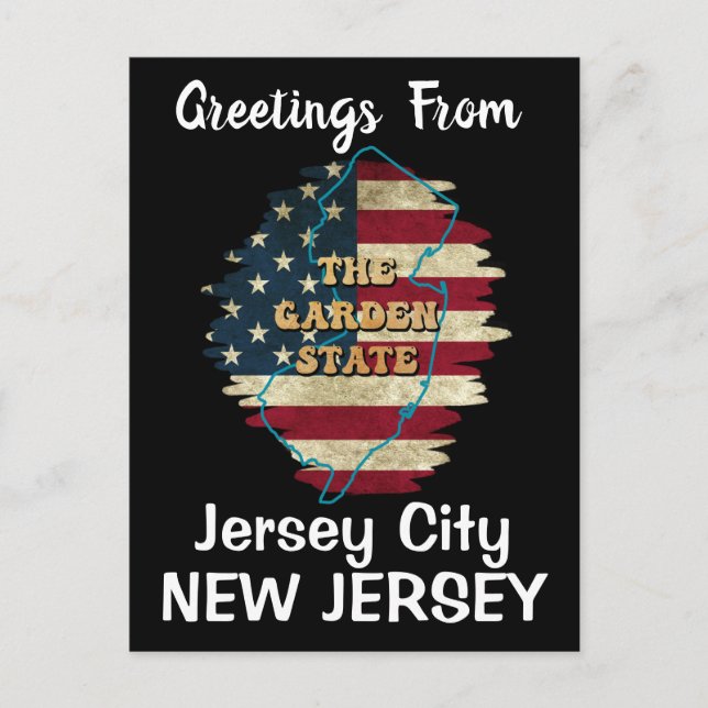 Custom New Jersey State Holiday Postcard (Front)