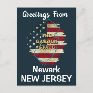 Custom New Jersey State Holiday Postcard