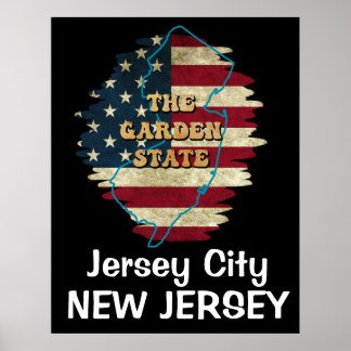 Custom New Jersey State Poster