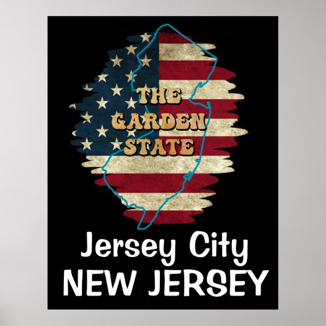 Custom New Jersey State  Poster (Front)