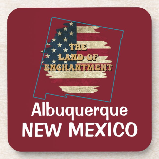 Custom New Mexico state Coaster (Front)