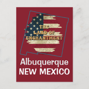 Custom New Mexico state Holiday Postcard