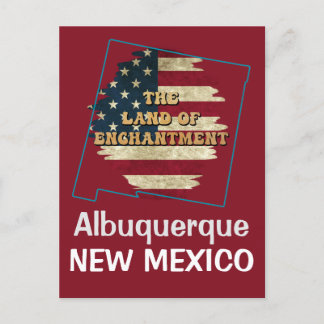 Custom New Mexico state   Holiday Postcard