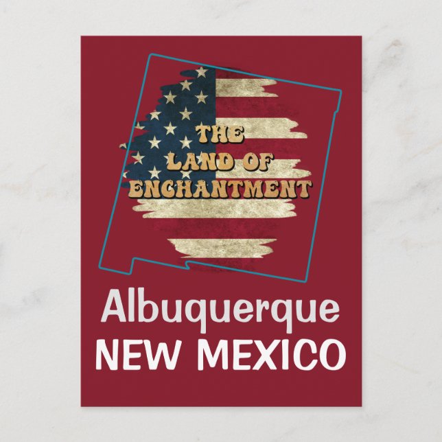 Custom New Mexico state   Holiday Postcard (Front)