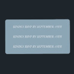 Custom 'new RSVP date' stickers for Michelle<br><div class="desc">Custom stickers</div>