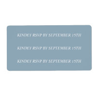 Custom 'new RSVP date' stickers for Michelle