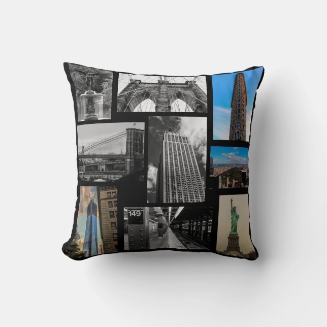 Custom New York City Photo Pillow (Front)