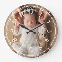 Custom Newborn Baby Photo Modern Minimal Wall
