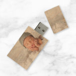 Custom Newborn Photo USB Flash Drive<br><div class="desc">Custom designed USB flash drive. Personalise it with your newborn baby photo or other custom photos and text. Click Customise It to add more photos or text and create a unique one of a kind design.</div>