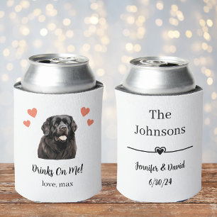 Custom Newfoundland Pet Wedding Can Cooler