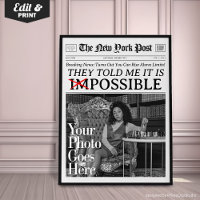Custom Newspaper It's Possible Motivational Poster
