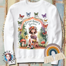 Custom Niece and Nephew Names Great Aunt's Garden