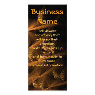 Custom Night Reeds Abstract Business Template Rack Card