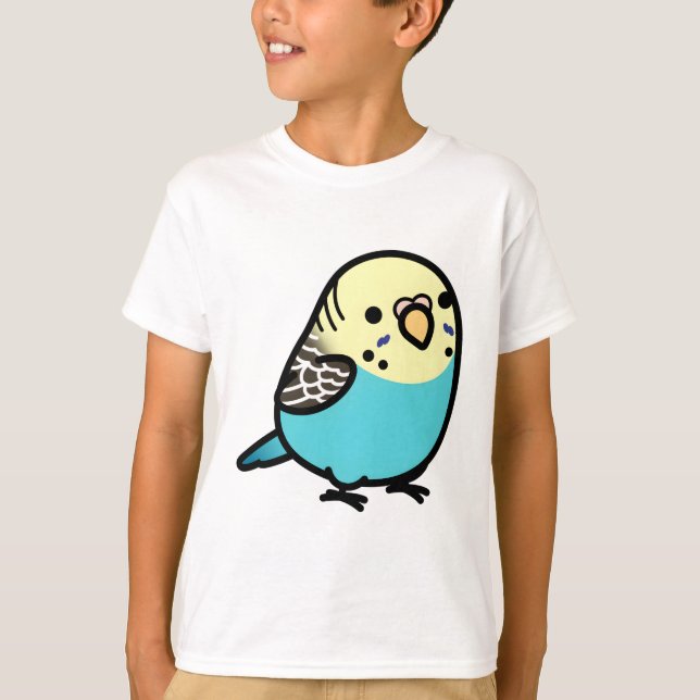 CUSTOM Niji the chubby Budgie T-Shirt (Front)