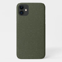 Custom Noise-Effect Moss Green iPhone 11 Case